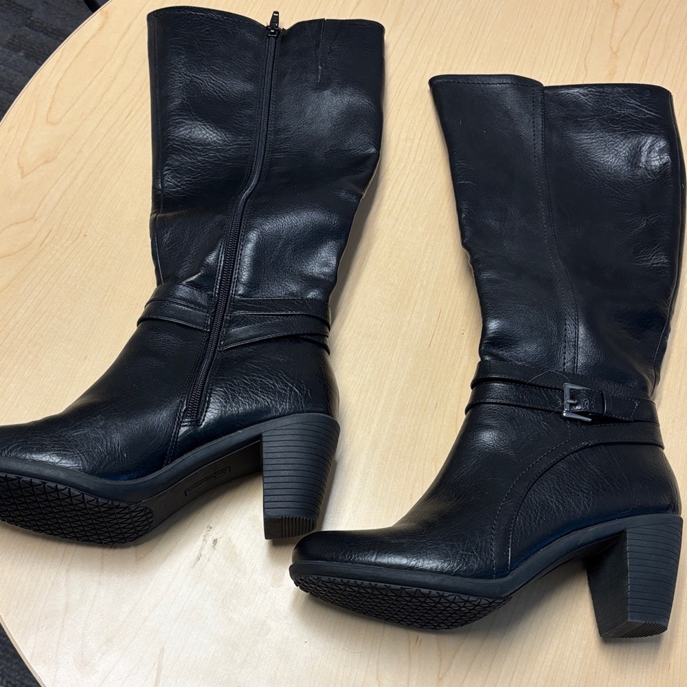 Kohl's Crift & Barrow Black Heeled Boots for Women